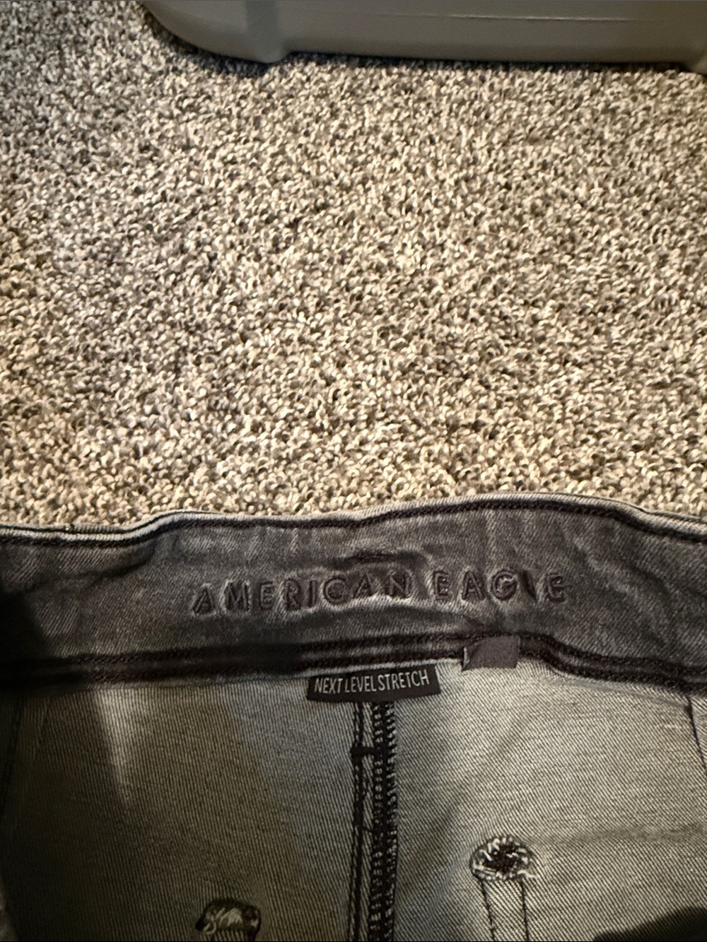 American Eagle Outfitters Black High Rise Skinny Kick Jeans - Picture 2 of 4